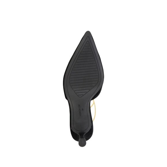 Kenneth Cole | Umi T-Strap Suede Heel in BLACK SUEDE, Size: 11 - Picture 4 of 4